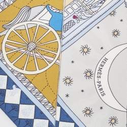 مملوكة مسبقًا Hermès Multicolor Objets de Curiosite Printed Silk Twilly