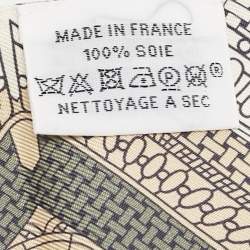 مملوكة مسبقًا Hermès Multicolor Objets de Curiosite Printed Silk Twilly