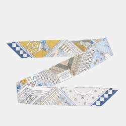مملوكة مسبقًا Hermès Multicolor Objets de Curiosite Printed Silk Twilly