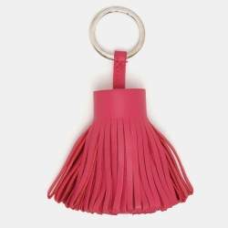 Pre Owned Hermès Pink Leather Milo Carmen Keyring