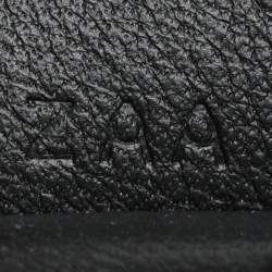 Pre Owned Hermès Noir Leather Rodeo Pegase PM Charm