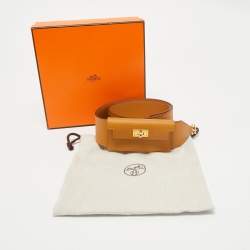 Hermes Sesame Swift and Epsom Leather Kelly Pocket Bag Strap