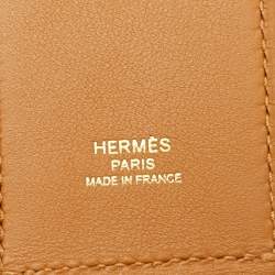 Hermes Sesame Swift and Epsom Leather Kelly Pocket Bag Strap