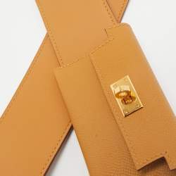 Hermes Sesame Swift and Epsom Leather Kelly Pocket Bag Strap