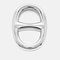 Hermès Chaine d'Ancre Palladium Plated Scarf Ring