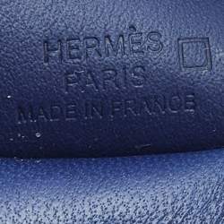 Pre Owned Hermes Bleu Saphir Milo Leather and Alligator Touch Grigri Rodeo Pegase Bag Charm PM