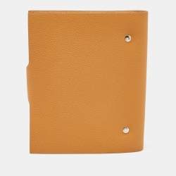 Pre Owned Hermes Sand Clemence Leather Ulysse MM Notebook Cover