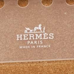 Pre Owned Hermes Sand Clemence Leather Ulysse MM Notebook Cover