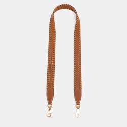 Pre Owned Hermès Gold/Sésame Epsome Leather Tressage Bag Strap