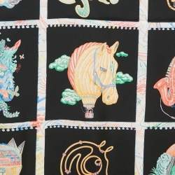 Pre Owned Hermès Multicolor Chevaloscope Silk Scarf