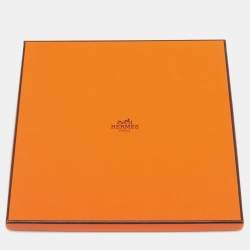 Pre Owned Hermès Grey Robe Legere Printed Silk Square Scarf