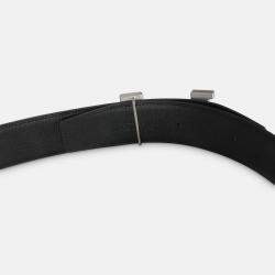 Pre Owned Hermes Black Bleu Zellige Epsom 38mm Constance H Belt 110