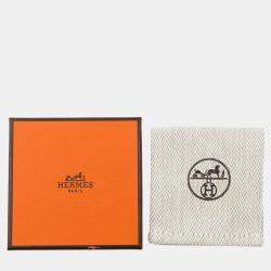Pre Owned Hermes Cheval Brooch Natural Sable Leather