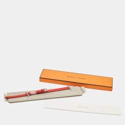 Pre Owned Hermes Rouge Radieux Swift Leather Apple Watch Strap 40 MM