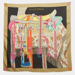 Pre Owned Hermès Multicolor Silk Selle De Dignitaire Scarf