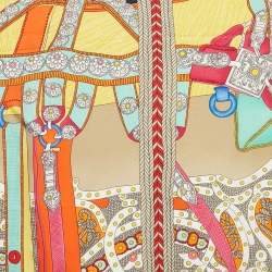 Pre Owned Hermès Multicolor Silk Selle De Dignitaire Scarf