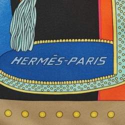 Pre Owned Hermès Multicolor Silk Selle De Dignitaire Scarf