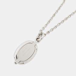 Pre Owned Hermes Mini Maillon Necklace Size PM Black Lacquer Metal