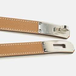 Pre Owned Hermes Kelly Belt Gold Epsom Leather