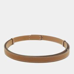 Pre Owned Hermes Kelly Belt Gold Epsom Leather