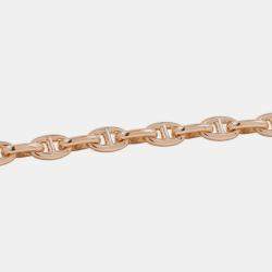 Pre Owned Hermes Chaine D'Ancre Bracelet 22 Frames Size Tpm 18K Pink Gold