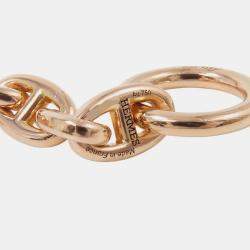 مملوكة مسبقًا Hermes Chaine D'Ancre Bracelet 24 Frames Size Tpm 18K Pink Gold