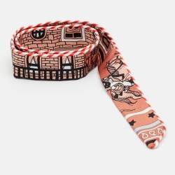 مملوكة مسبقًا Hermès Blush Orange Hermes-Paris Station Silk Candy Doll Twilly 