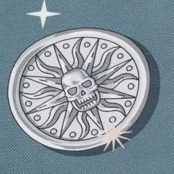 Pre Owned Hermès Marine Blue C'est la Fete Silk Twilly