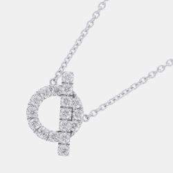 Pre Owned قلادة هيرمس إينيس 00 ذهب أبيض عيار 18 قيراط