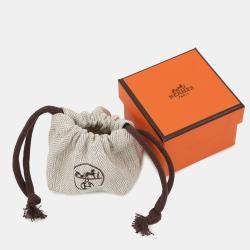 Pre Owned خاتم هيرمس "جوكيته" مقاس جم/53 معدن أسود