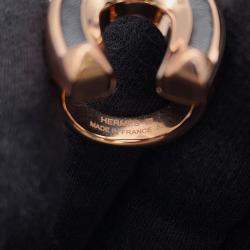 Pre Owned خاتم هيرمس "جوكيته" مقاس جم/53 معدن أسود