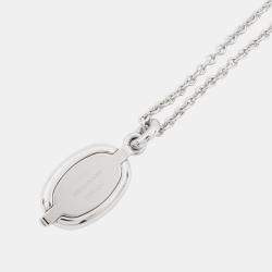 Pre Owned Hermes Mini Mayon Necklace Size Pm Claim Lacquer Metal