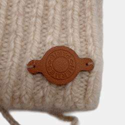 Pre Owned هيرمس لو جروف كشمير 85% موهير 15% لوز/ذهبي بحجم صغير