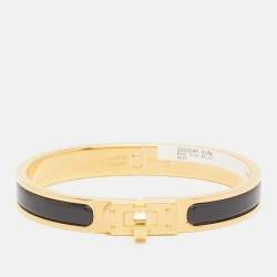 Pre Owned سوار هيرمس كيلي كليك ميني إيناميل مطلي بالذهب