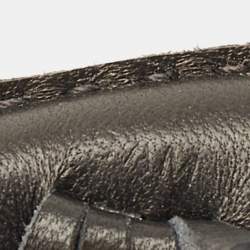 Pre Owned Hermès Seahorse Bag Charm Noir Milo Leather