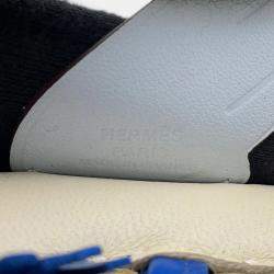 Pre Owned Hermes Rodeo Pegasus Craie/Blue France/Blue Brume Lambskin Size Pm