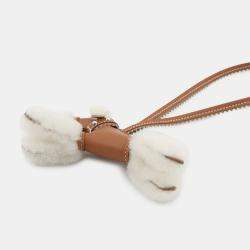 Pre Owned Hermes Buddy Bag Charm Collar Gold Lambskin