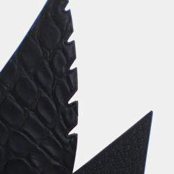 Pre Owned Hermes Birdy Black Alligator Lizard Charm