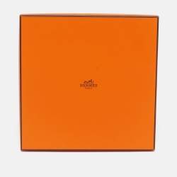 Pre Owned Hermès Yellow Bolduc au Carre Silk Scarf