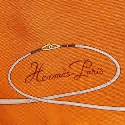 Pre Owned وشاح هيرمس حرير ميكانيك دو تامب أزرق