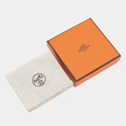 Pre Owned Hermes Petit H Maillon Enchaine Green Orange Calfskin Leather Bag Charm