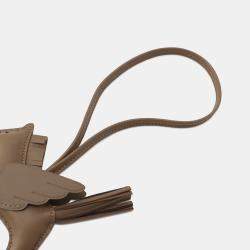 Pre Owned HERMES Rodeo Pegasus Etoupe Lambskin Swift Leather Size PM