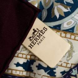 Pre Owned Hermes Multicolor Pique Fleuri De Provence Print Silk Scarf