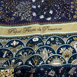 Pre Owned Hermes Multicolor Pique Fleuri De Provence Print Silk Scarf