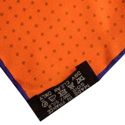 Pre Owned Hermes Violet & Orange Transformation Cars Silk Twill Square Scarf