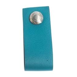 Pre Owned Hermes Blue Paon Swift Leather In The Pocket Lacie USB Key