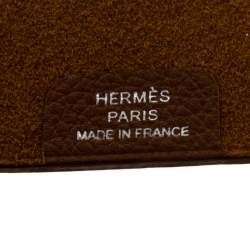 Pre Owned Hermes Gold Clemence Leather Ulysse PM Agenda Cover