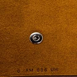 Pre Owned Hermes Gold Clemence Leather Ulysse PM Agenda Cover