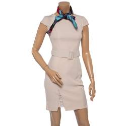 Pre Owned Hermes Cobalt Blue Double Sangle Silk Square Scarf