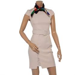 Pre Owned Hermes Black Grand Manege Detail Silk Square Scarf